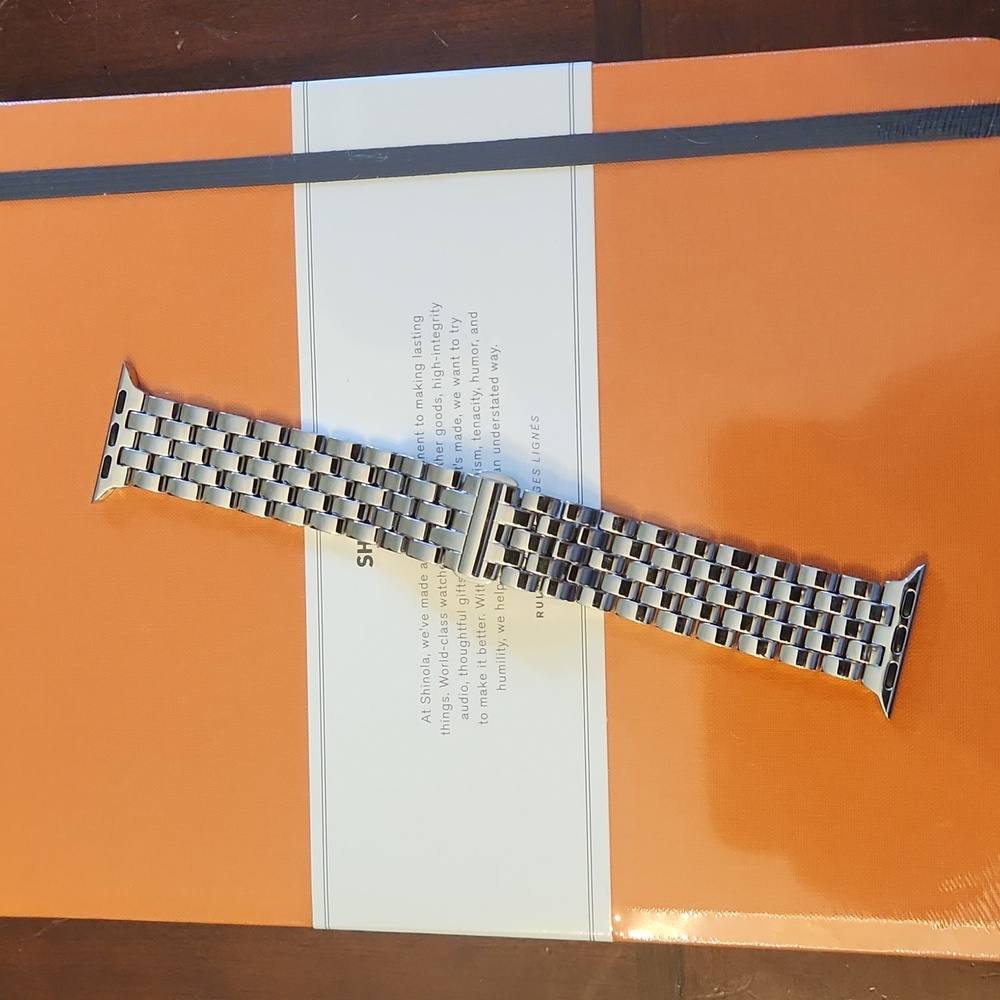 Shinola S1120241128 Stainless Steel Band For Apple Watch (38/40mm) 20mm $255 New